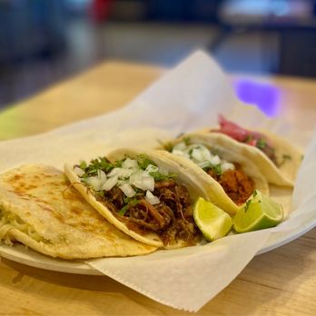 Tacos Chiwas signature dishes Carne Asada Tacos
Al Pastor Tacos
Barbacoa Tacos